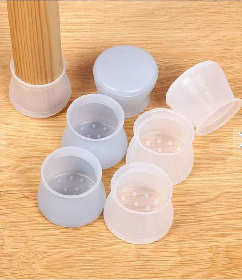 Miếng silicon bọc chân bàn ghế (set 4 cái)_Silicon Tròn Bọc Bảo Vệ Chân Bàn Ghế Dẻo Dai Bền Bỉ