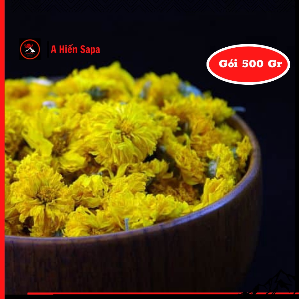 Trà hoa cúc vàng gói 500gr, sạch tự nhiên, rất tốt cho sức khoẻ.