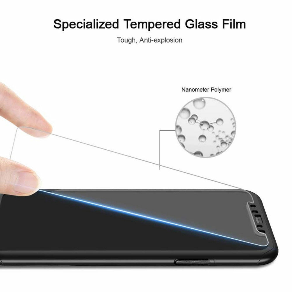 iPhone 11 Pro Max 360° Full Cover Case + Tempered Glass