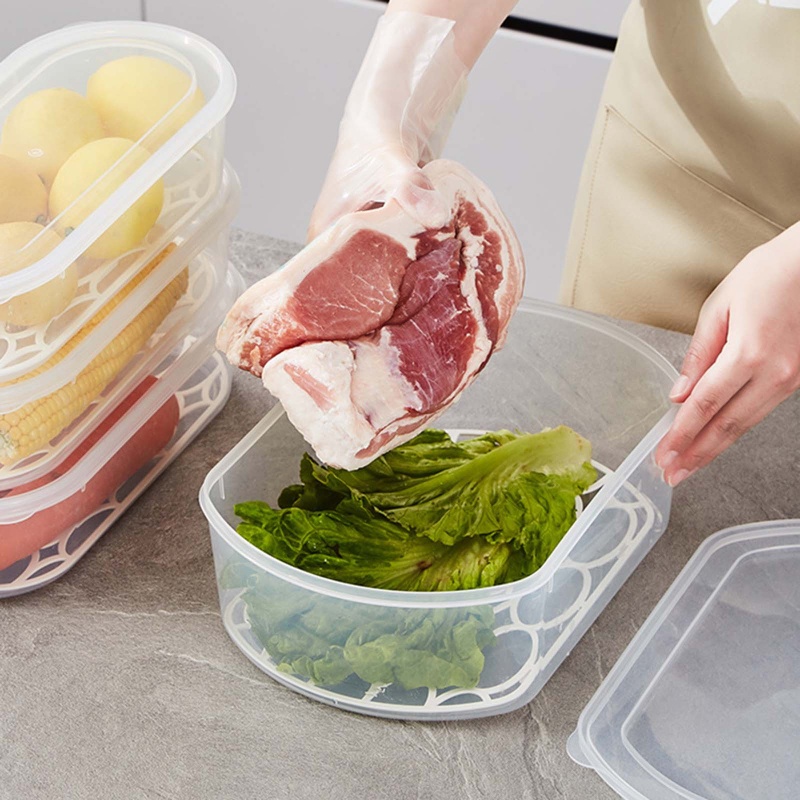 Tấm Nhựa Trong Suốt Có Nắp Đậy Bảo Quản Thực Phẩm Trong Tủ Lạnh
