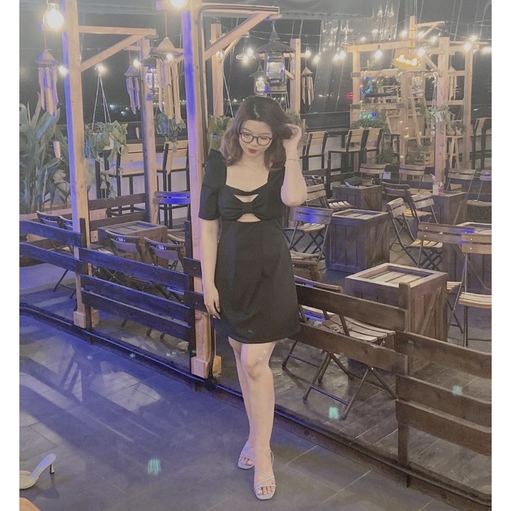 Đ40-Đầm body nơ ngực