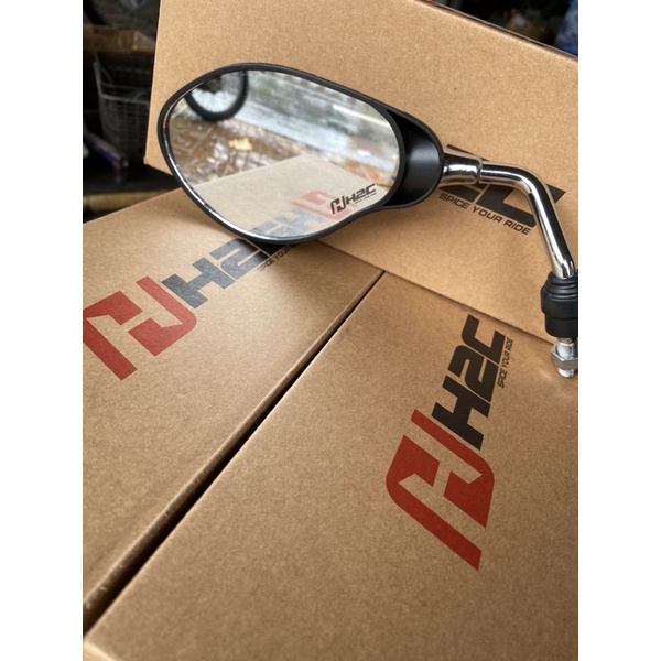 Kính H2c mẫu Yaz chân đen, xi, titan - Minh Kiệt Racing