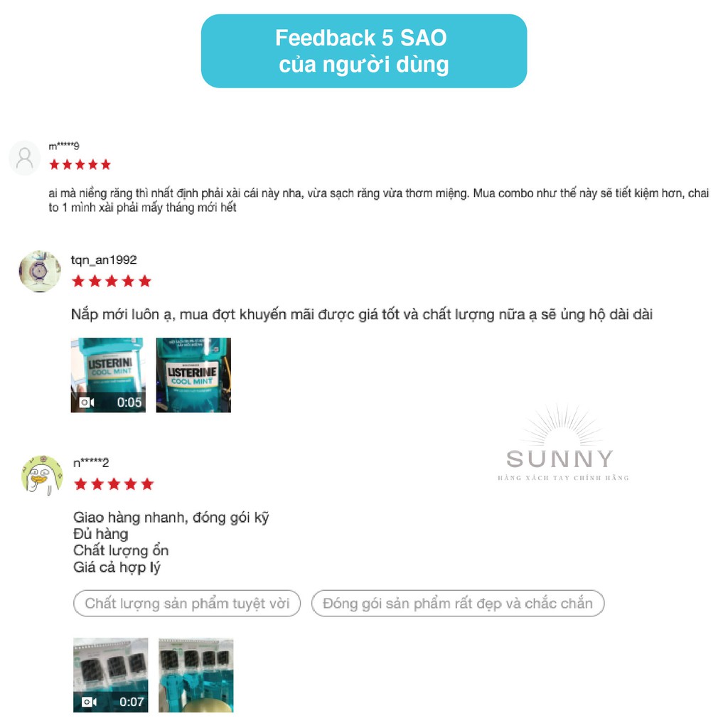 Nước súc miệng Listerine giúp răng trắng sáng tự nhiên, diệt vi khuẩn gây hôi miệng