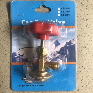 Van mở khóa gas r410, r134 đầu to ct-339 đỏ