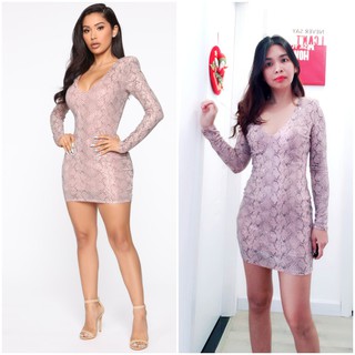 Váy mini màu hồng phom ôm siêu co giãn - Hàng chính hãng Auth Mỹ