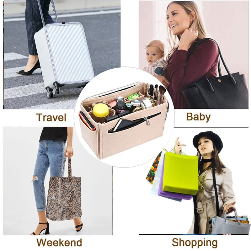 Túi Đựng Mỹ Phẩm Xách Tay Sức Chứa Lớn Tiện Dụng