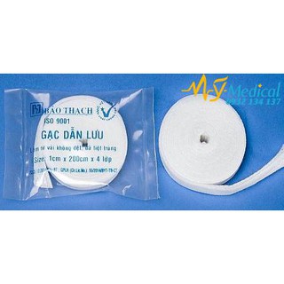 Gạc dẫn lưu bảo thạch 1 x 200 x 4
