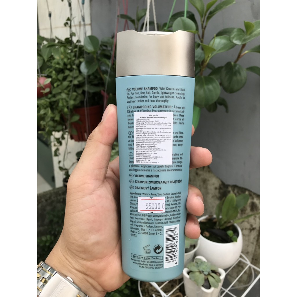 🇩🇪Goldwell🇩🇪Dầu gội tăng phồng Goldwell Kerasilk Repower Volume Shampoo 250ml