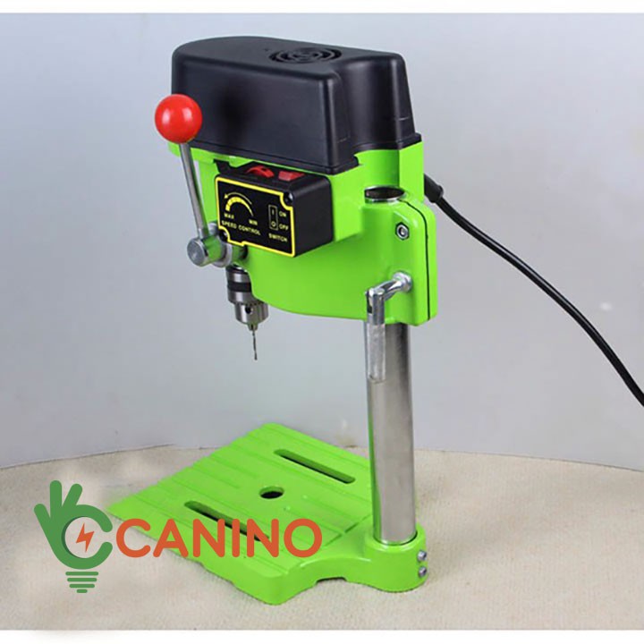 Máy khoan bàn miniQ 480W tốc độ quay đạt 4000r/min, đường kính mũi khoan 10mm Điện áp vào: 220V-50Hz
