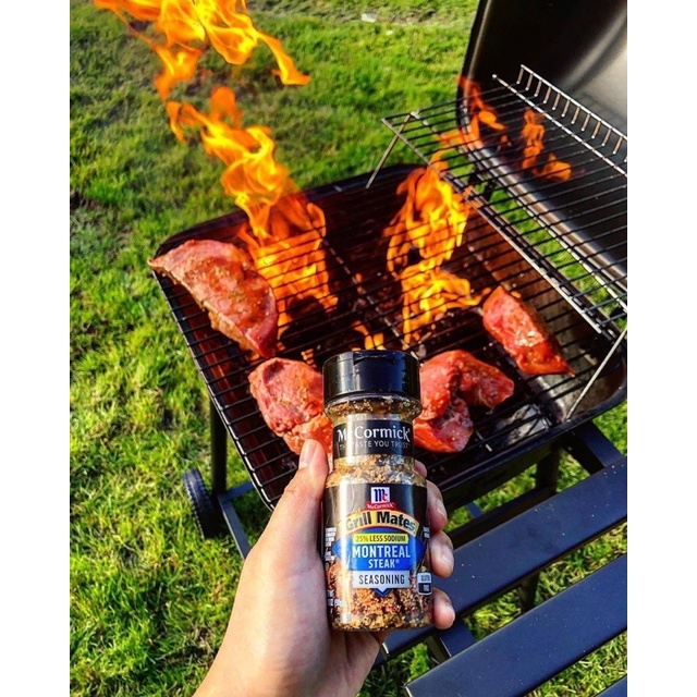 GIA VỊ TẨM ƯỚP THỊT BÒ NƯỚNG MONTREAL STEAK SEASONING MC CORMICK 0 calo( eat clean, ăn kiêng,keto)