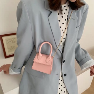 Túi mini dây xích màu pastel