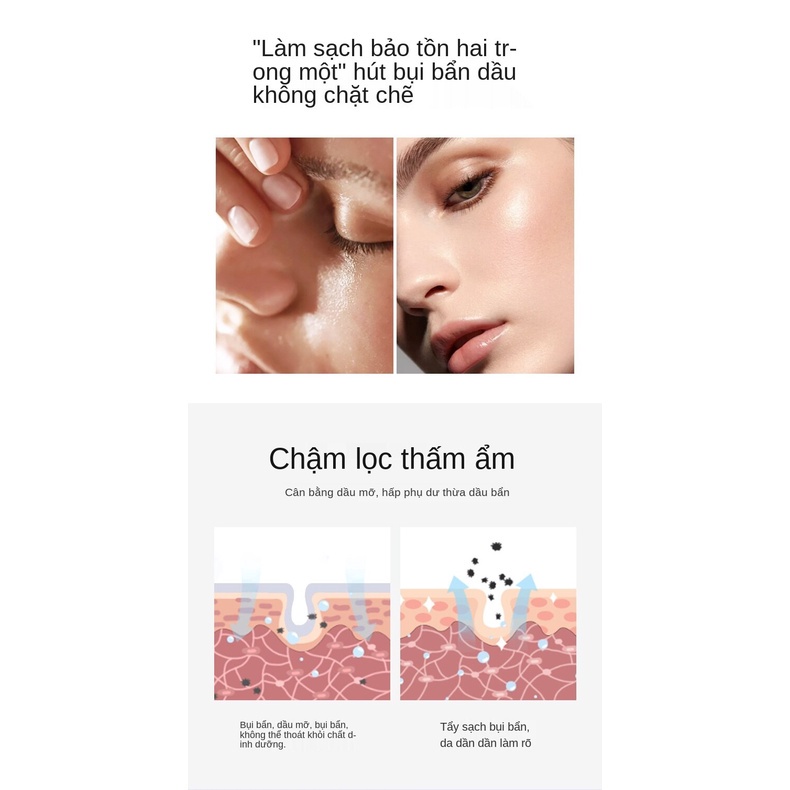 [Hàng mới về] 8 Mặt nạ đất sét HIISEES Axit Hyaluronic chiết xuất cà tím dưỡng ẩm làm sạch nhẹ nhàng lỗ chân lông 7.5g