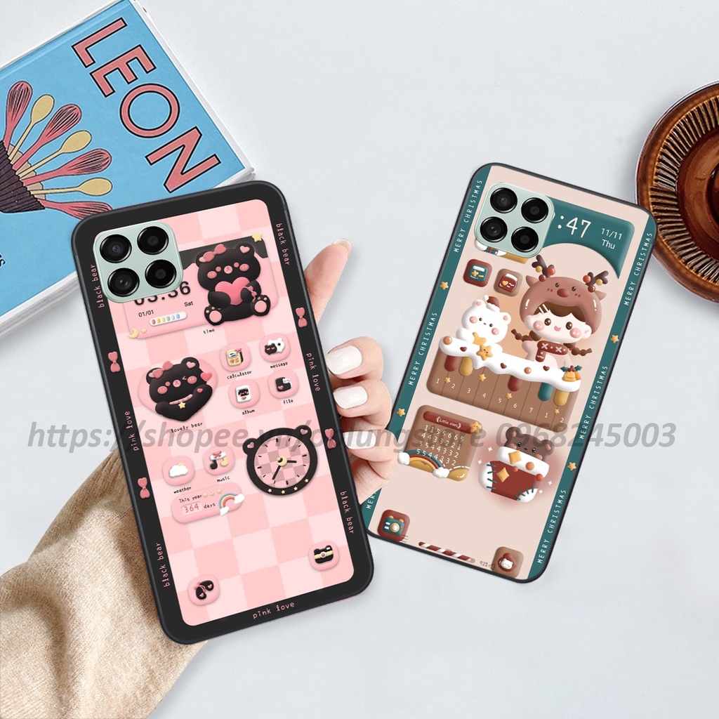Ốp lưng Samsung M33 / M53 / M32 / M62 in hình 3D gấu,thỏ cute dễ thương