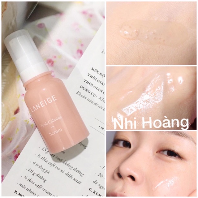 Bộ dưỡng sạch sâu và sáng da #Laneige Fresh Calming Trial Kit 3 Items