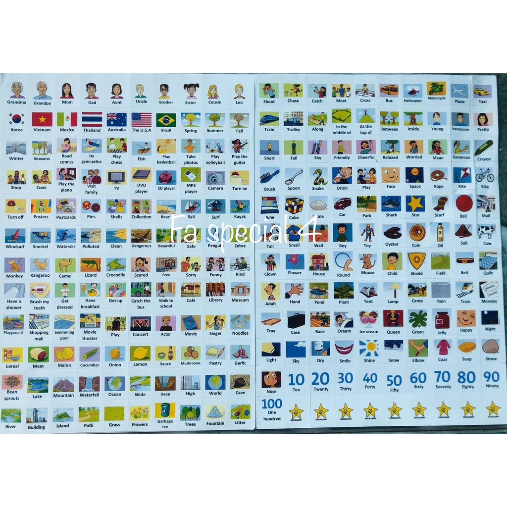 Sticker từ vựng tiếng anh Family special 4