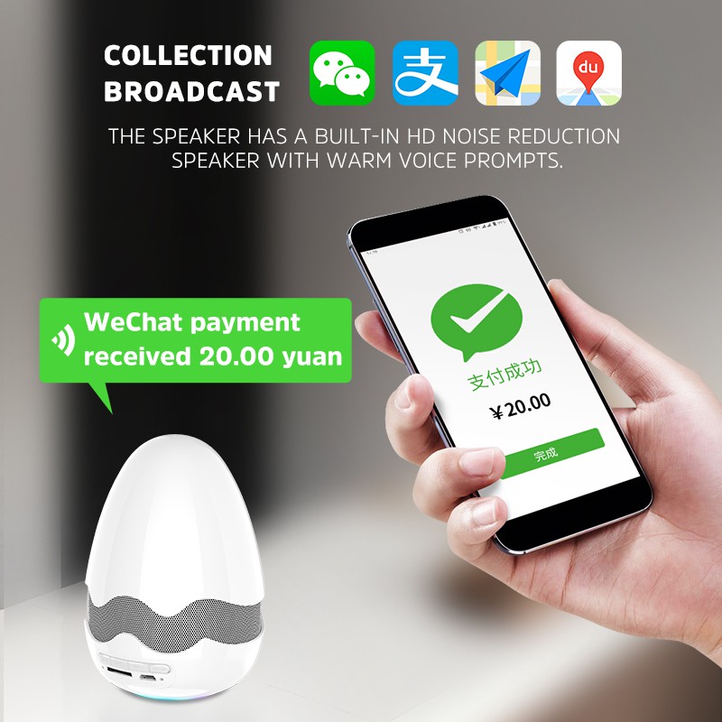 Kivee MW01 Loa Bluetooth Hình Trứng Ngỗng Lớn Nhiều Màu Tùy Chọn Hỗ Trợ Thẻ Nhớ Tf Có Đèn Led Đẹp Mắt
