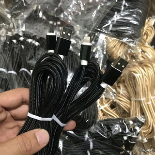 Dây Sạc Iphone, Android Dài 3m Bọc vải dù siêu bền