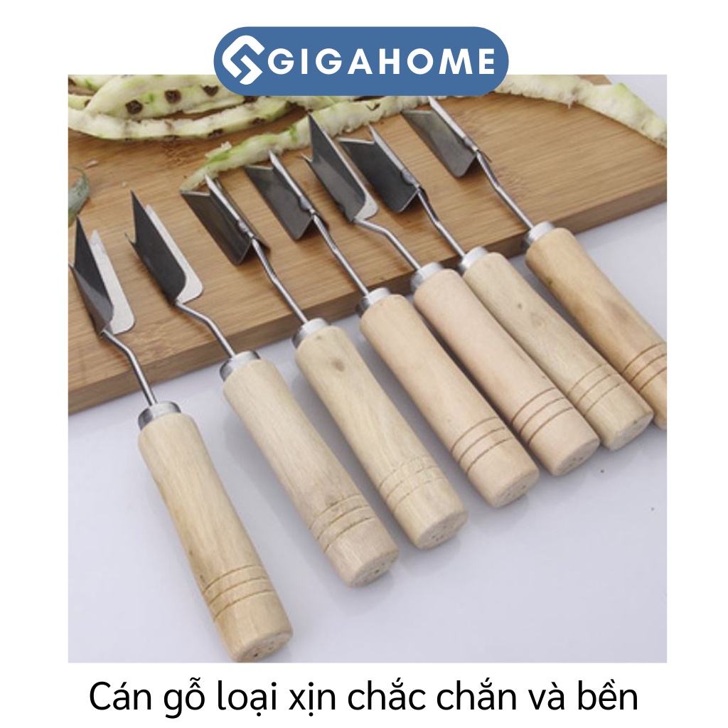 Dao Gọt Thơm, Cắt Mắt Dứa Hình Chữ V GIGAHOME Siêu Nhanh, Tiết Kiệm Thời Gian 5816
