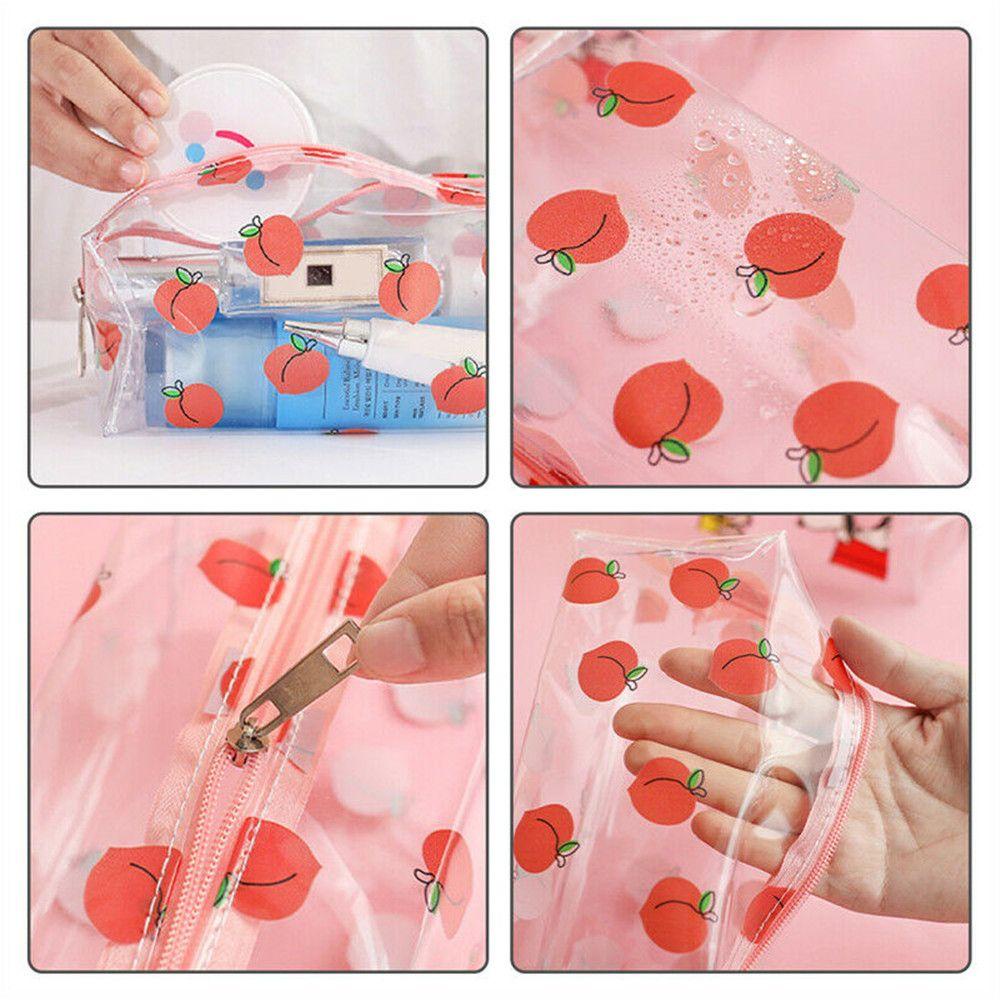 Túi Đựng Mỹ Phẩm Du Lịch Bằng Nhựa PVC Chống Thấm Nước Màu Cầu Vồ