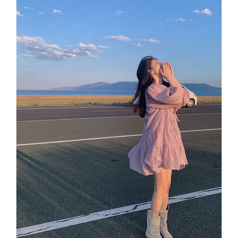 Váy baby doll tím - Tikbook Store - Order