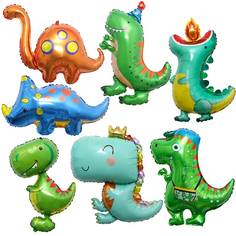 Bóng hình khủng long các loại cỡ trang trí sinh nhật bé trai