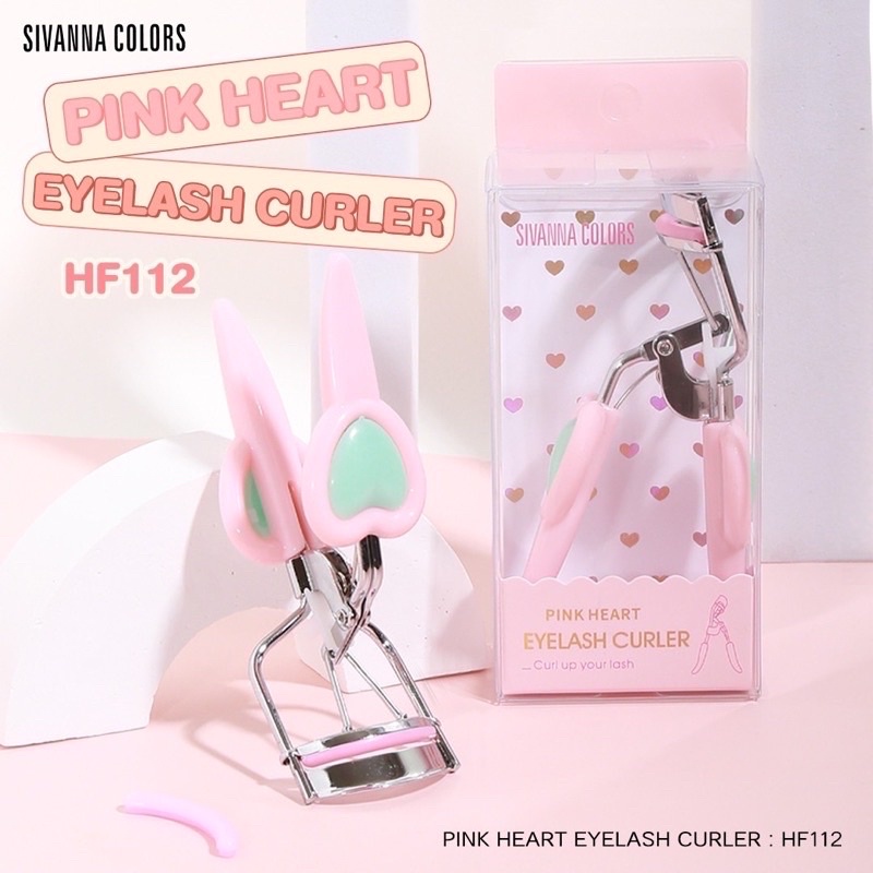 Kẹp Bấm Mi SIVANNA PINK HEART HF112