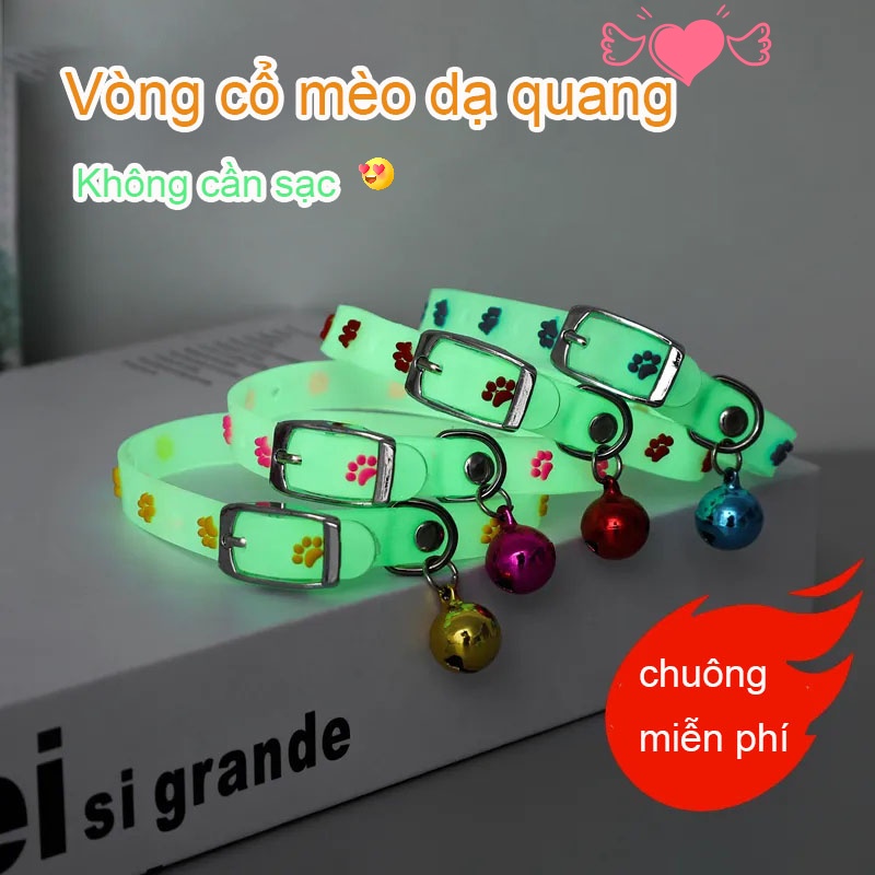 Vòng Cổ Phát Sáng Dễ Thương Cho Mèo
