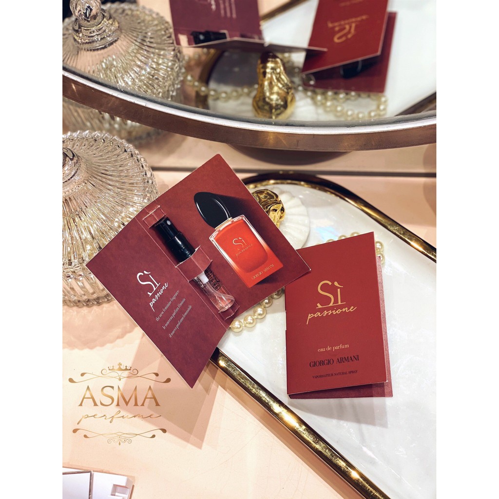 Vial/ Sample/ Mẫu thử nước hoa chính hãng dạng xịt Armani Sì Passione EDP