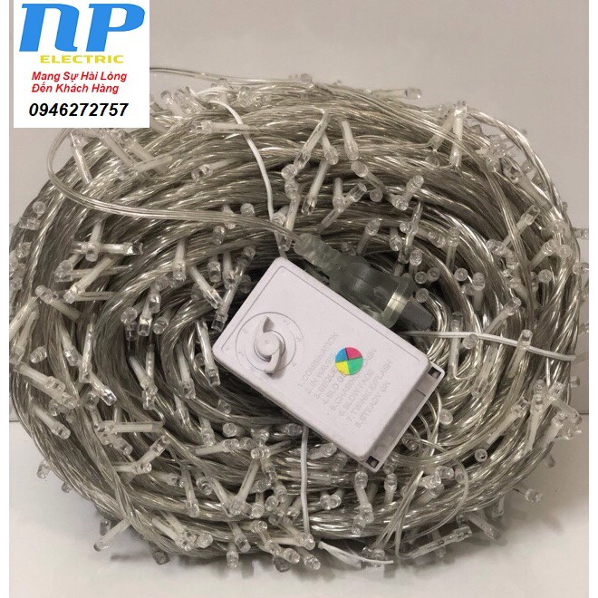 BỘ DÂY ĐÈN LED CHỚP NHÁY 100 MÉT CÓ HỘP ĐIỀU KHIỂN TRANG TRÍ