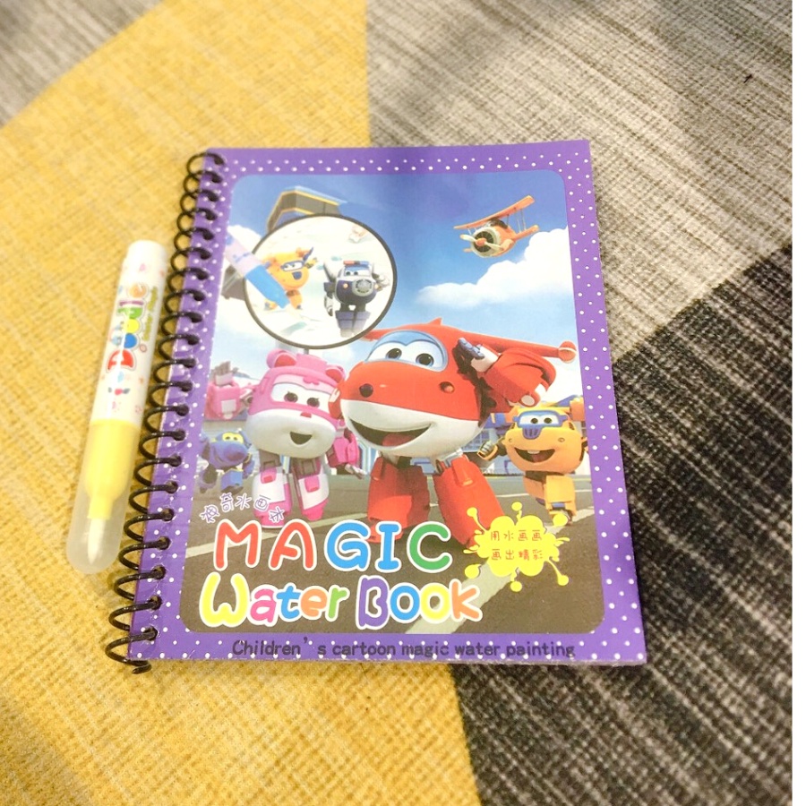 Tranh Tô Màu Nước Ma Thuật, Tập Tô Thần Kỳ Tự Xóa, Tái Sử Dụng Magic water book