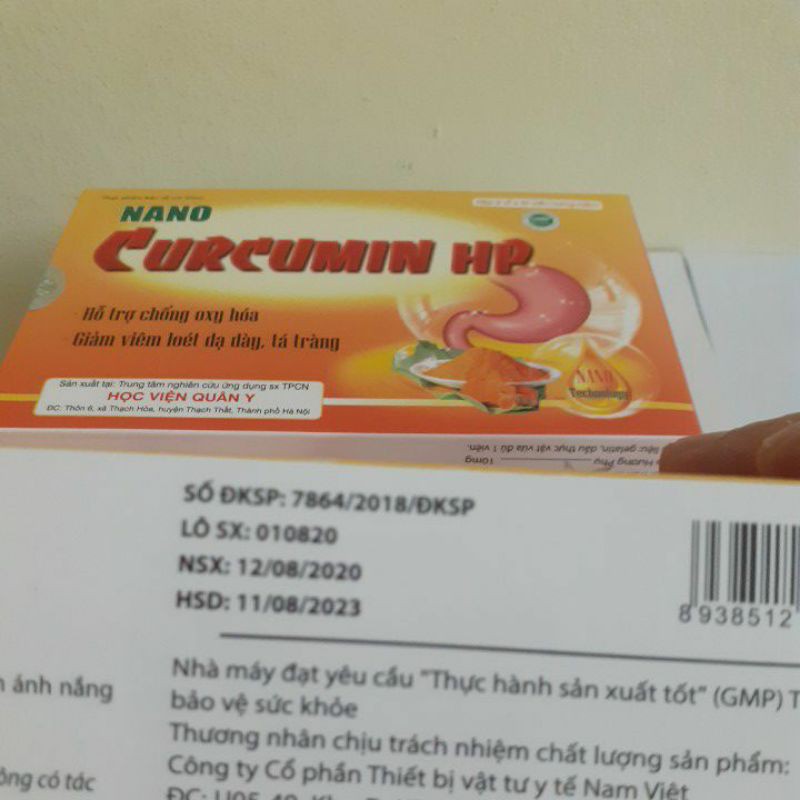 Nano Curcumin HP  - Giải Pháp Cho Người Bệnh Dạ Dày hạn dùng tới t8/2023 | BigBuy360 - bigbuy360.vn