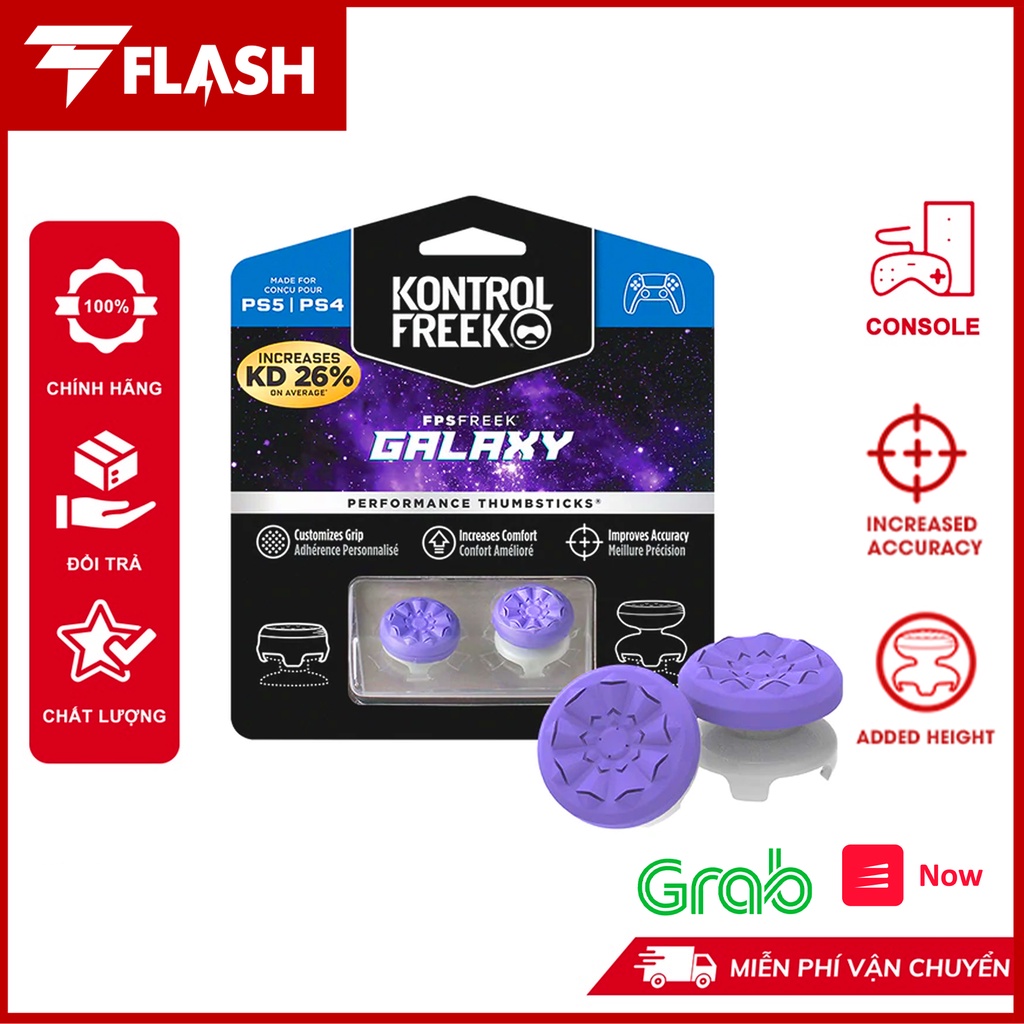 Núm bọc cần analog KontrolFreek FPS Freek Galaxy - PS4/PS5 - Màu Tím
