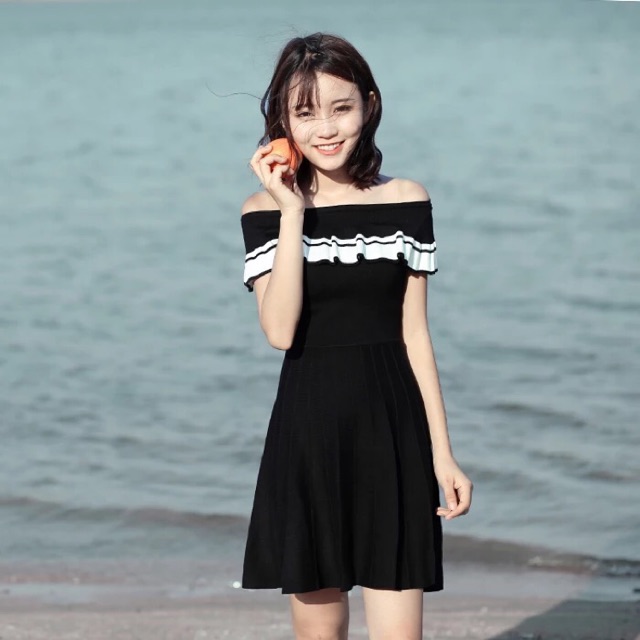 Váy len hoạ tiết ( hoang my)