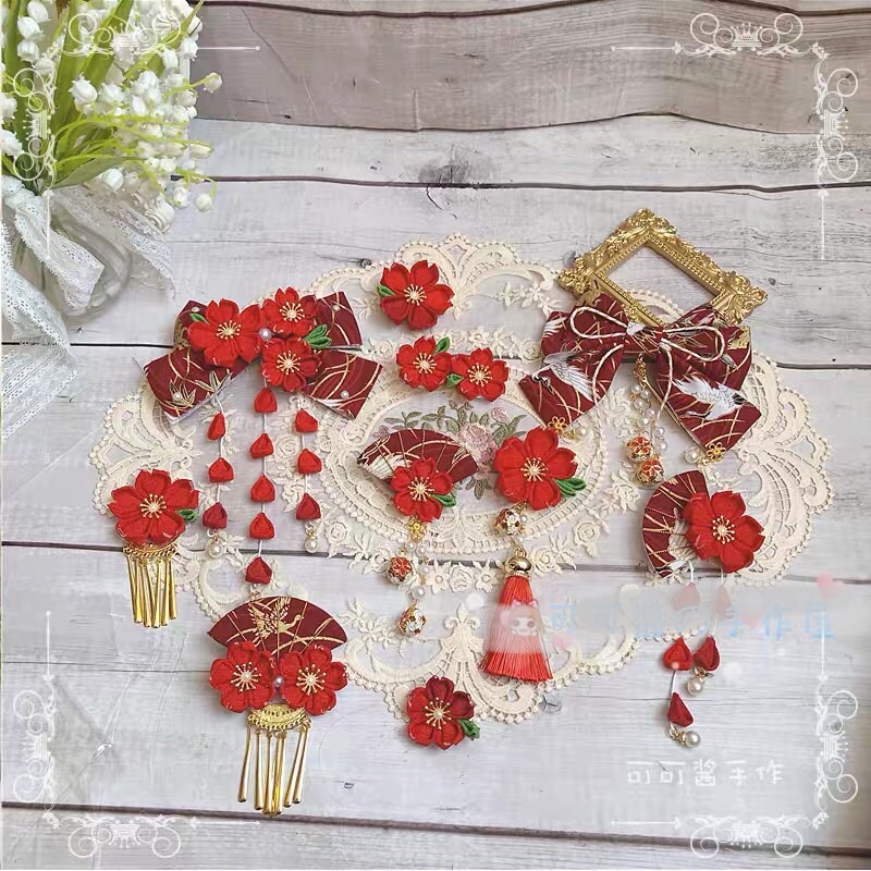 Phụ kiện phong cách Lolita - cài tóc Cosplay .kẹp tóc cho bé gái