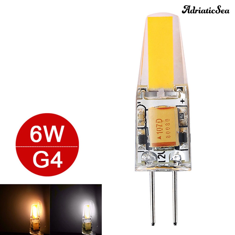 Bóng Đèn LED Mini G4 Bằng Silicone Siêu Sáng AC 12V 6W