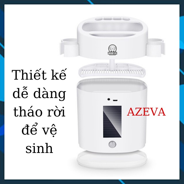 Ống đựng đũa cao cấp khử trùng, diệt khuẩn bằng tia UV 24h liên tục - Azeva