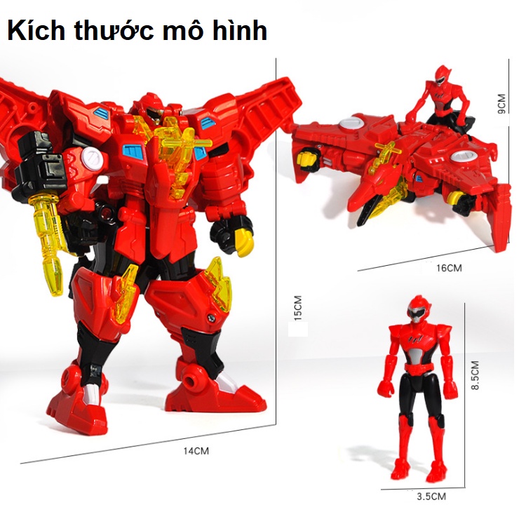 Mô hình miniforce robot siêu khủng long Preta và siêu nhân Sammy lém lỉnh đồ chơi trẻ em siêu nhân nhí