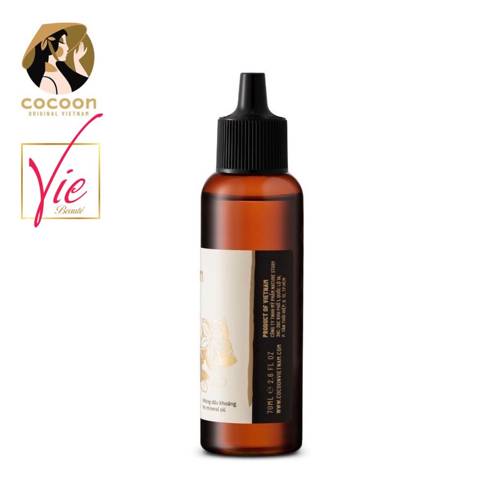 Serum Dưỡng Tóc COCOON Sachi phục hồi tóc hư tổn &amp; bảo vệ tóc - COCOON Inca Inchi Hair Repair Serum 70mL