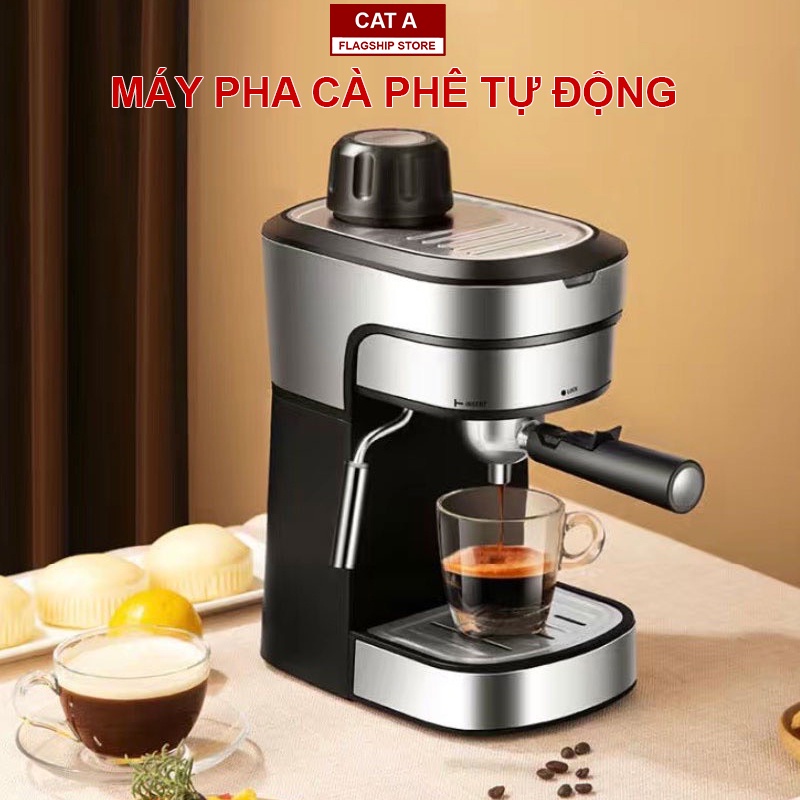 Máy pha cà phê tự động, máy pha cà phê mini Bear - Hàng chính hãng - Bảo hành 12 tháng