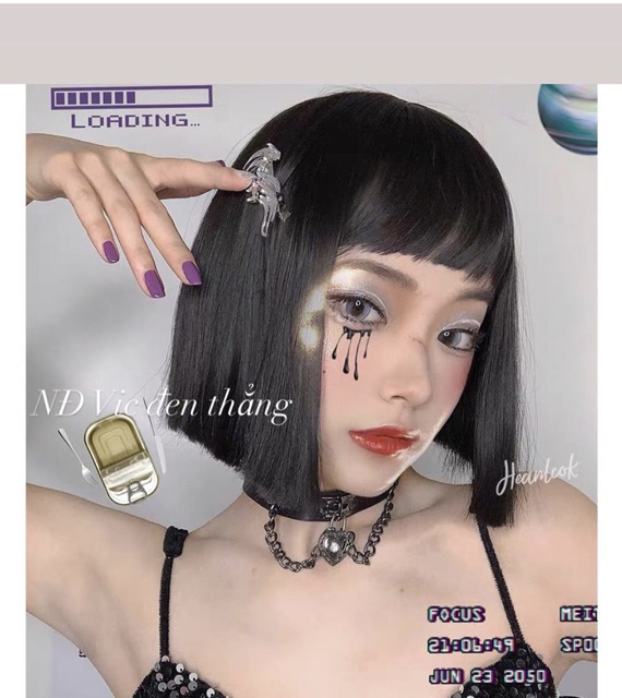 Tóc giả ngắn thẳng đơ 🥰FREESHIP mã c113