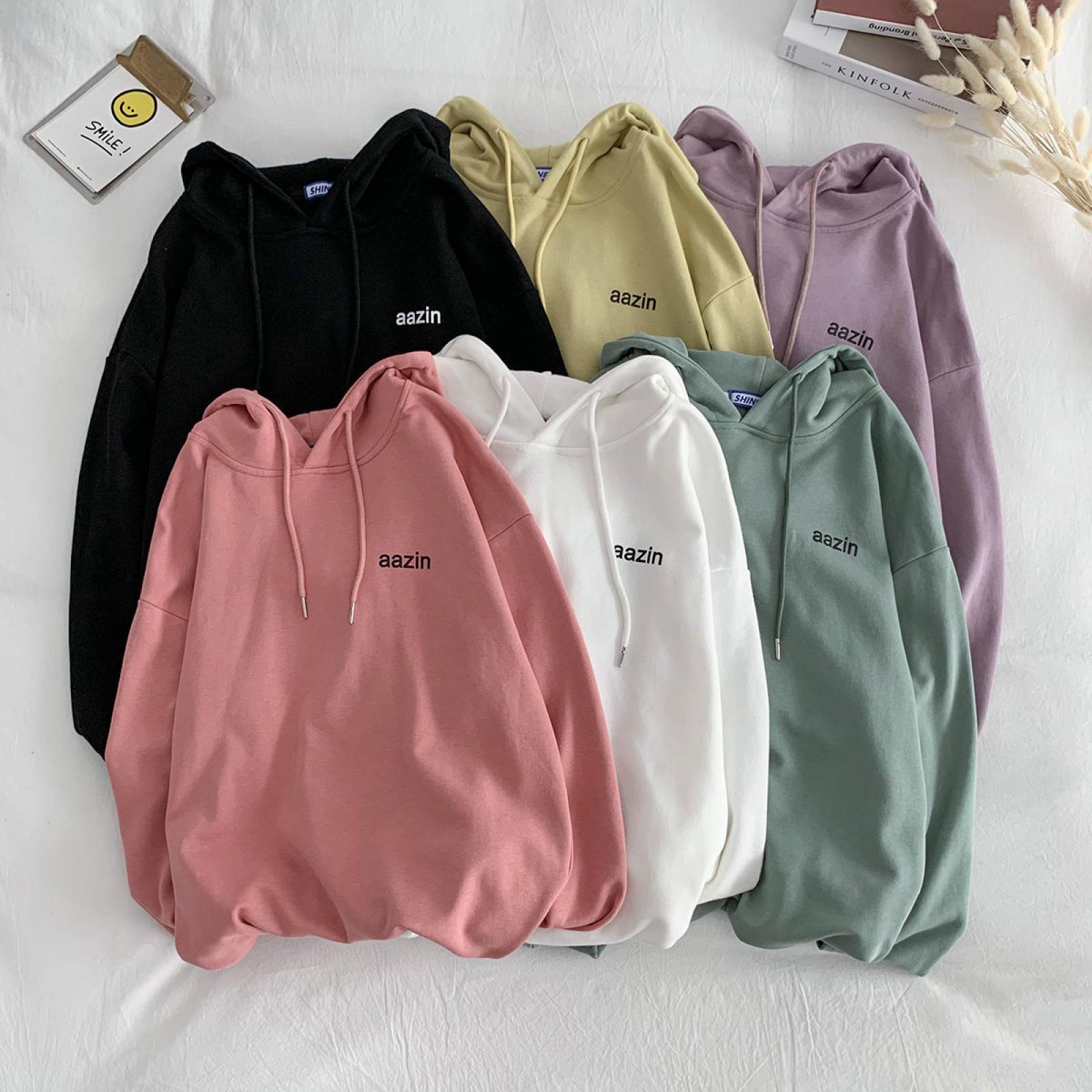 Autumn wear Áo Nỉ Nam Nữ Dài Tay Có Mũ Thời Trang Hàn | BigBuy360 - bigbuy360.vn