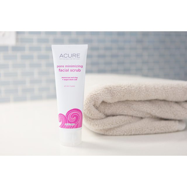 Tẩy tế bào chết đất sét đỏ chống lão hóa Acure Organics Acure Radically Rejuvenating Facial Scrub 4oz [Meoheo]
