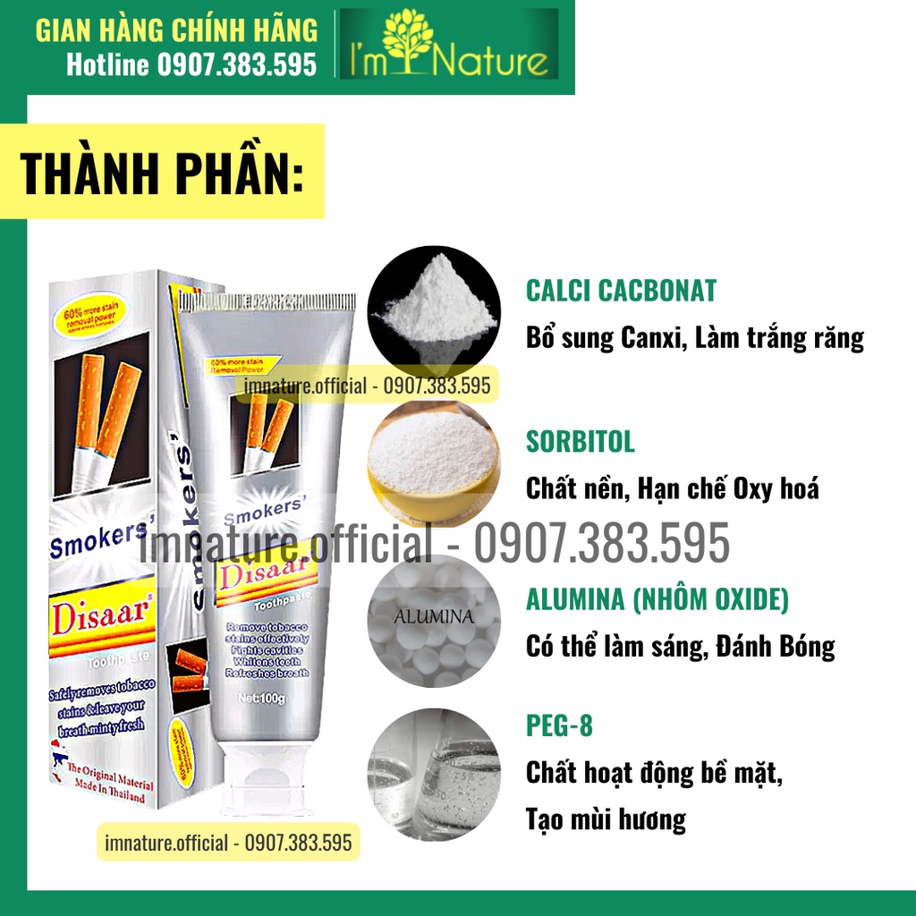 Kem Đánh Răng Cho Người Hú.t Th.uốc L.á Disaar