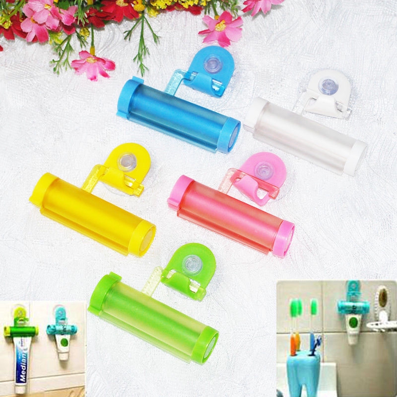 Ceative Rolling Squeezer Toothpaste Dispenser Tube Hanging Partner Holder