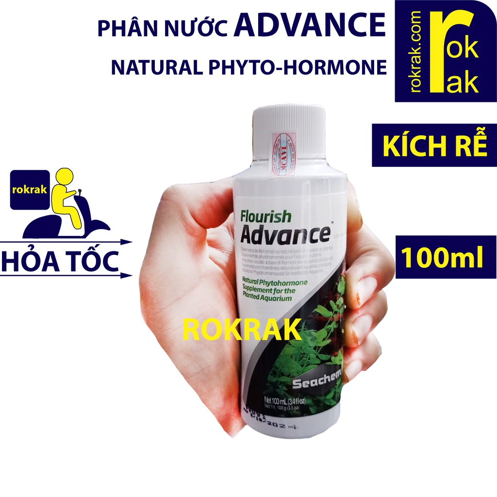 Flourish ADVANCE  Phân nước SEACHEM tăng RỄ CHỒI cho cây thủy sinh - ROKRAK