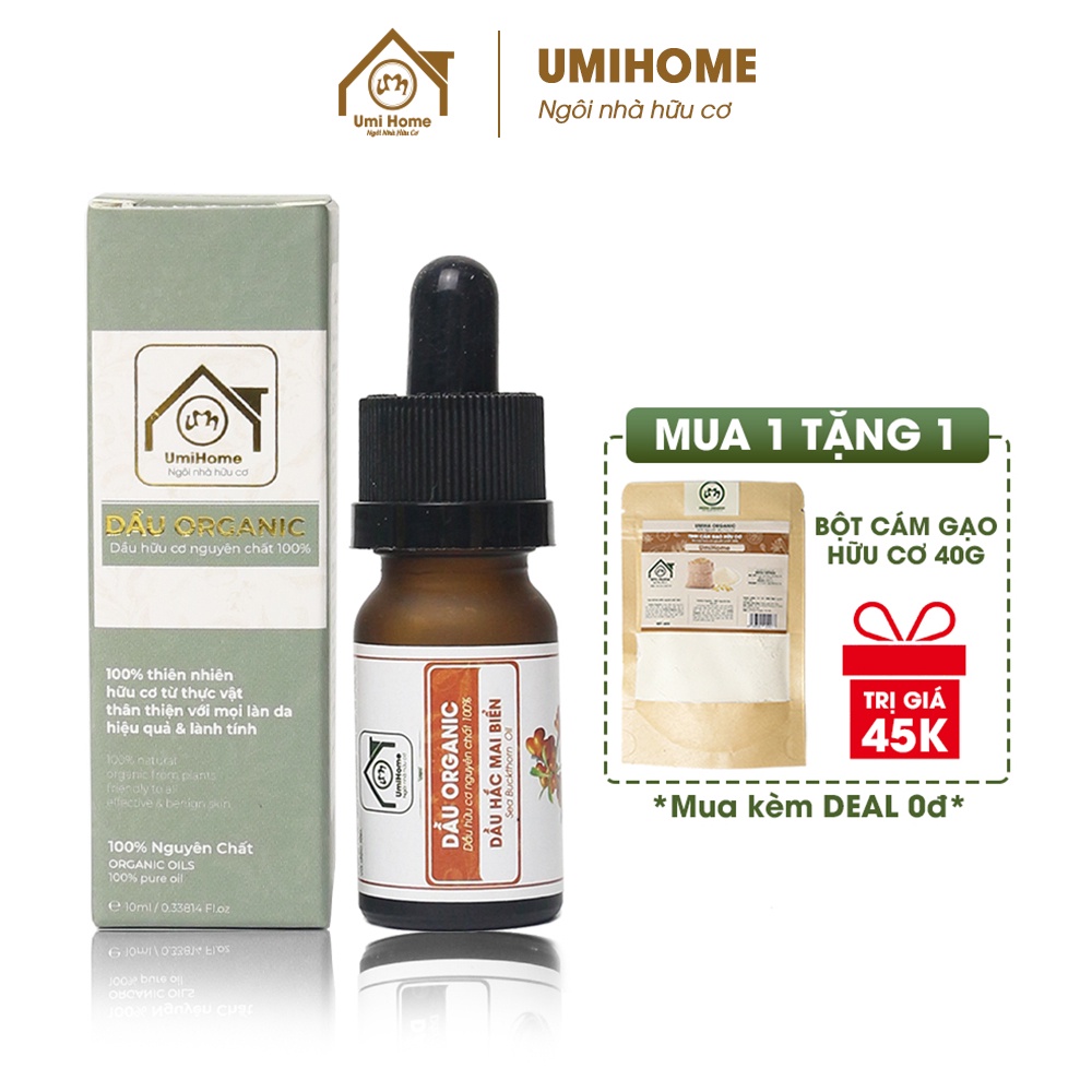 Dầu Hắc Mai Biển Umihome nguyên chất chống lão hóa, ngăn ngừa nếp nhăn, làm dịu da và tái tạo da hiệu qua 30ml