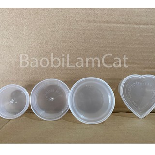 50 Hộp đựng bánh flan ( hộp nhựa làm kem lăng/ kem plan).