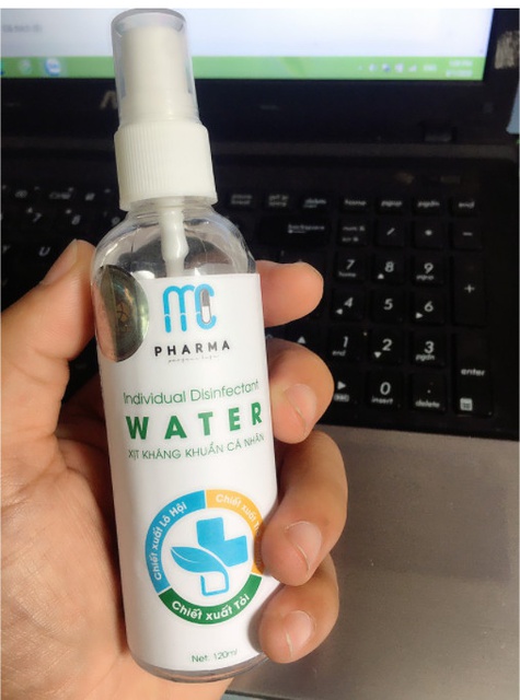 Nước rửa tay khô Pharma Water Dạng xịt 120ml