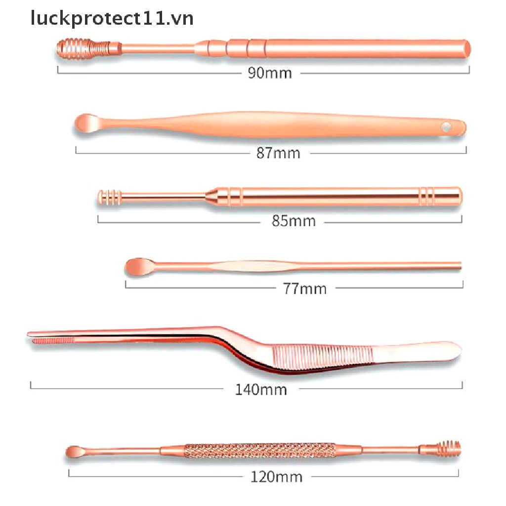 Bộ 7 Dụng Cụ Lấy Ráy Tai Bằng Inox Tiện Dụng