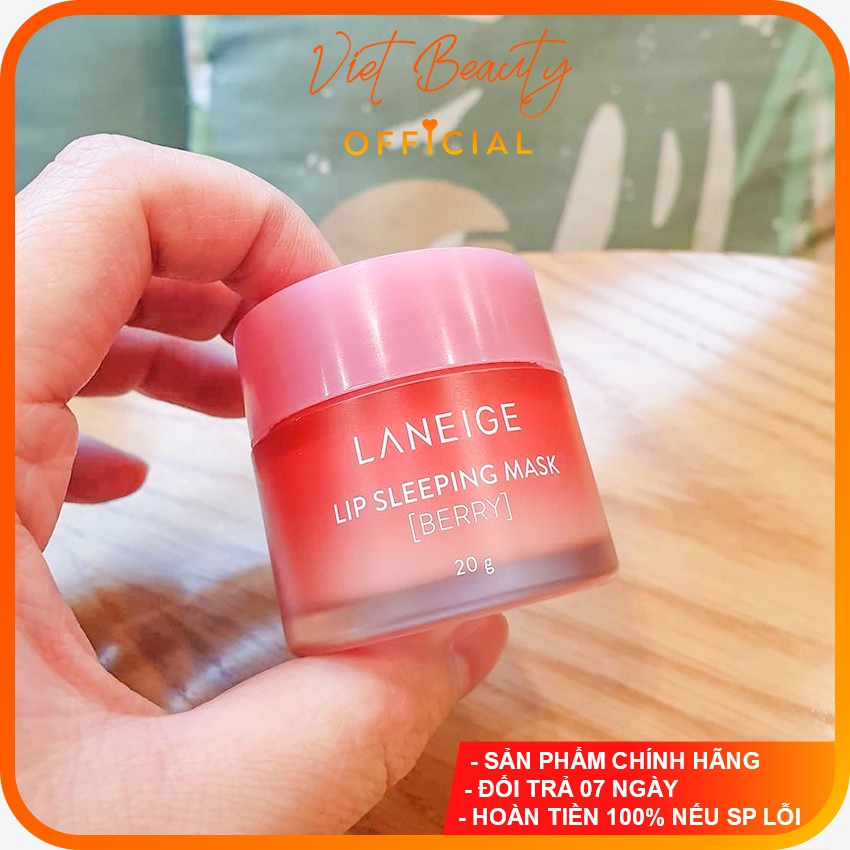 (❤️ SHOPEE TRỢ GIÁ  ❤️) Mặt nạ ngủ cho môi Laneige 20g Lip Sleeping Mask, Mặt nạ ngủ môi Laneige Berry hàn quốc